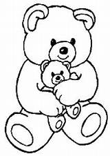 Ours Doudou Gros Ourson Teddy Preschool Colorier Maternelle Coloriages Justcolor Oursons sketch template