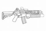 M16 Sketch Coloring M4 Ops Carbine Lewi Spec Apple Style Pages Deviantart Search Again Bar Case Looking Don Print Use sketch template