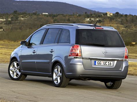 opel zafira   technical specifications