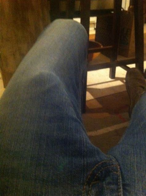 huge black bulge in jeans