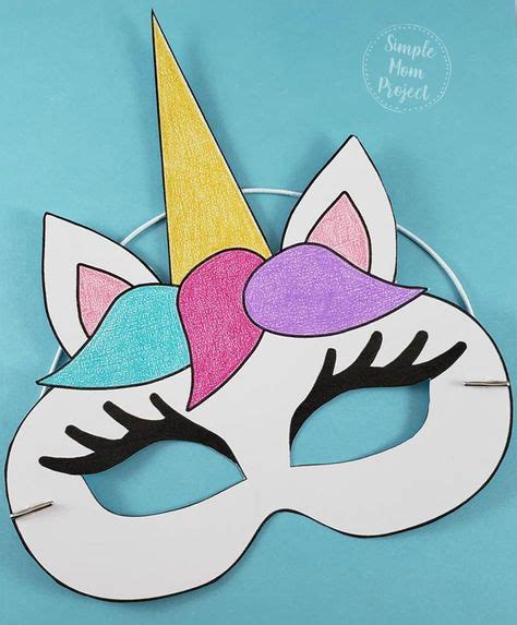 unicorn face masks   printable templates animal masks