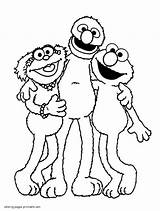 Sesame Street Coloring Pages Characters Printable Print Look Other sketch template