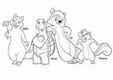 Hedge Over Coloring Characters Pages Printable Getcolorings Print Hammy Color sketch template