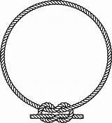 Rope Clipart Knot Circle Drawing Vector Ring Nautical Clip Help Cliparts Logo Border Round Collection Cowboy Knots Inkscape Designs Drawings sketch template