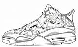 Jordan Coloring Pages Air Shoes Jordans Shoe Sneakers Drawing Nike Sneaker Drawings Mandala Templates Color Zero 5th Sketch Michael Running sketch template