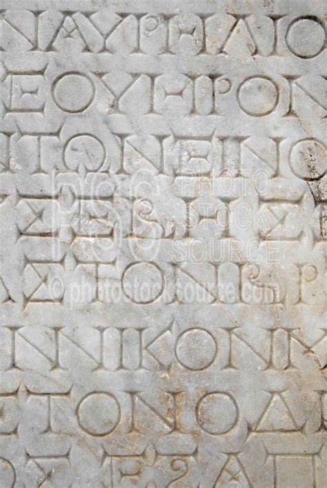 photo  greek inscriptions  photo stock source archaeological