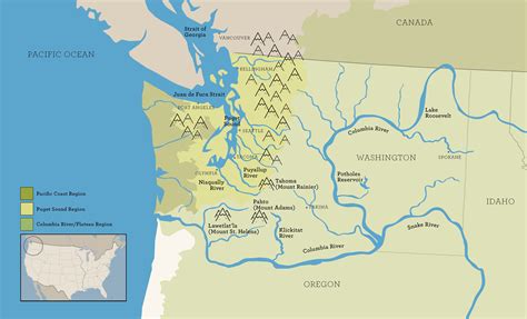 map  northwest washington state london top attractions map