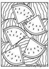 Watermelon Iheartcraftythings Slices sketch template