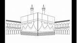 Kaba Makkah sketch template
