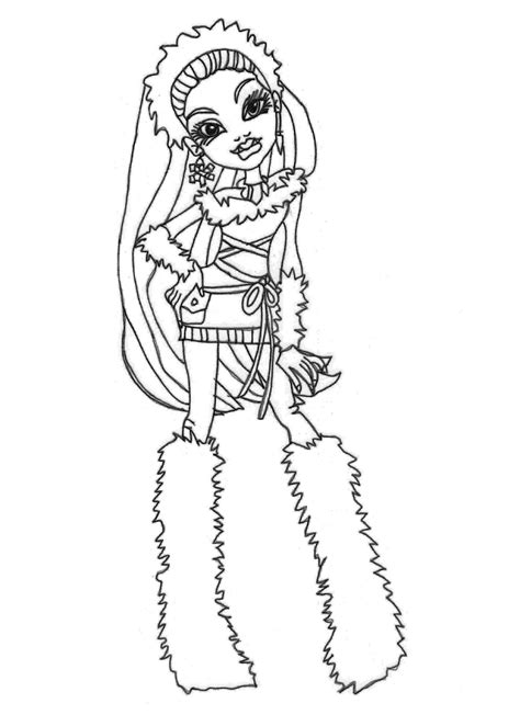 printable monster high coloring pages february