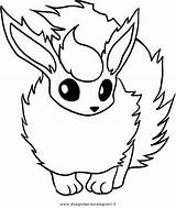 Pokemon Coloring Flareon Pages Color Getcolorings Col sketch template