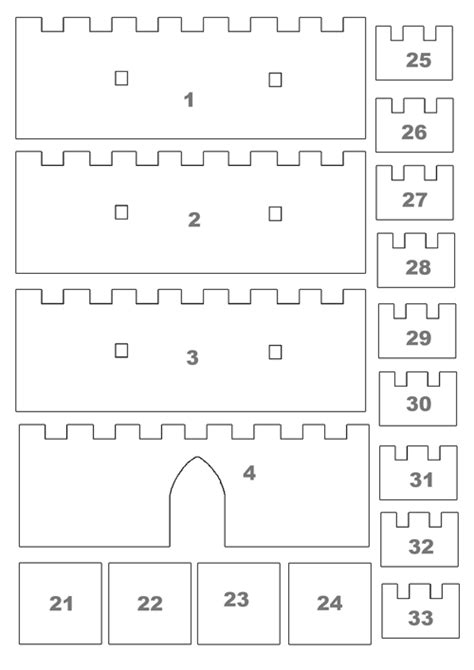 ideas  coloring printable castle template
