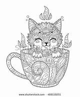 Fox Kitten Mandala Entspannung Antistress Ausmalen Ausmalbilder Viv Kasson Coruja sketch template