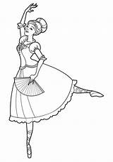 Coloring Pages Ballet Dance Romantic Kids Sheet Coloringsky Sketches Choose Board sketch template