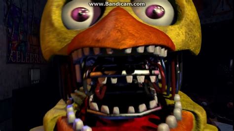 Fnaf 2 Old Chica Withered Chica Jumpscare Youtube