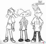 Hey Arnold Coloring Pages Sketch Printable sketch template