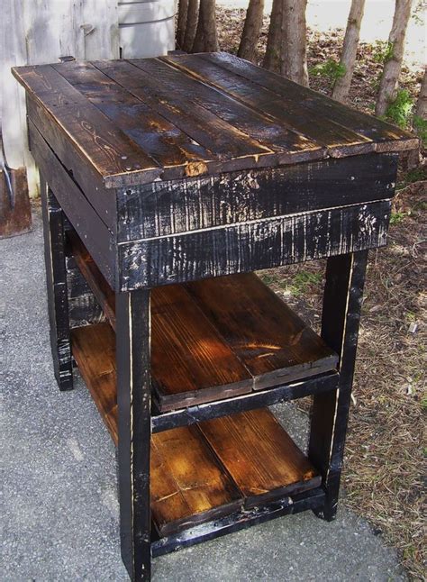 rustic microwave standpallets  reclaimed wood