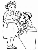 Occupations Cliparts Coloring Pages Kids sketch template