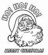 Coloring Merry Christmas Santa Ho Pages Claus Happy Printable Color Kids Joyful Everyone Bestcoloringpagesforkids sketch template