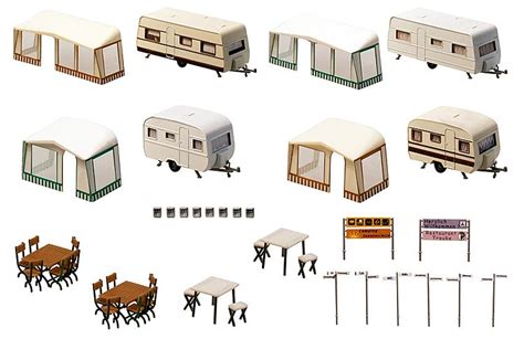 camping wohnwagen set  american trains