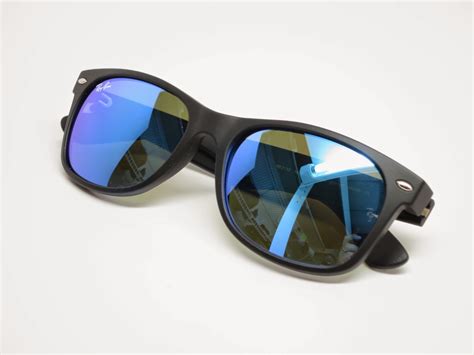 ray ban rb   wayfarer  blue mirrored sunglasses  love ray bans