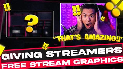 giving streamers  stream graphics pt youtube