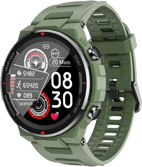 Bluetooth Sport Smart Watch Waterproof Android Military Watch With