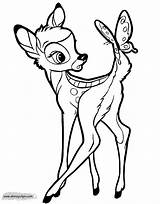Bambi Coloring Pages Butterfly Tail Disneyclips His sketch template