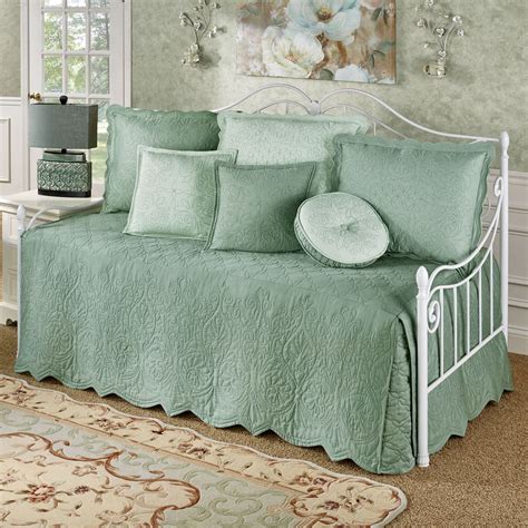 everafter celadon quilted daybed bedding set
