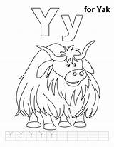 Yak Alphabet Handwriting Worksheets Plans sketch template