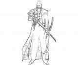 Vergil Capcom Marvel Vs Character Coloring Pages Sword sketch template