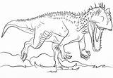 Indominus Rex Coloring Pages Via sketch template