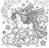 Unicorno Unicorn Unicornio Stampa Ali Unicorni Arcobaleno Farfalle Gratuitamente Vestito Grandi Balla Grazioso sketch template