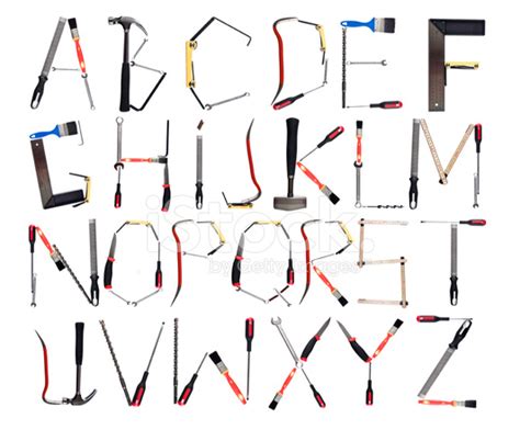 alphabet formed  tools stock photo royalty  freeimages