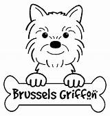 Griffon Brussels Bruxellois sketch template