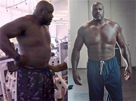 shaquille oneal opens   impressive body transformation   started
