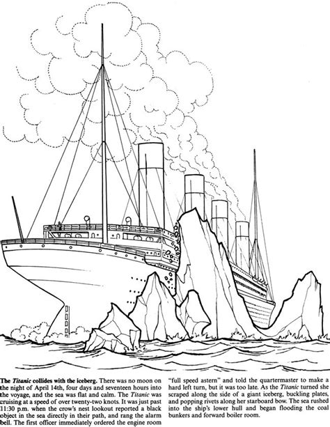 coloring pageslineart titanic images  pinterest coloring