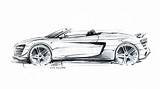 R8 Spyder Carbodydesign sketch template