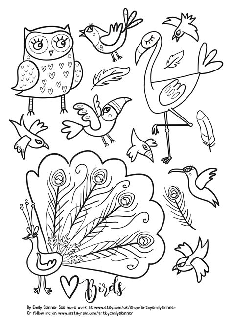 bird coloring pages  kindergarten wickedgoodcause