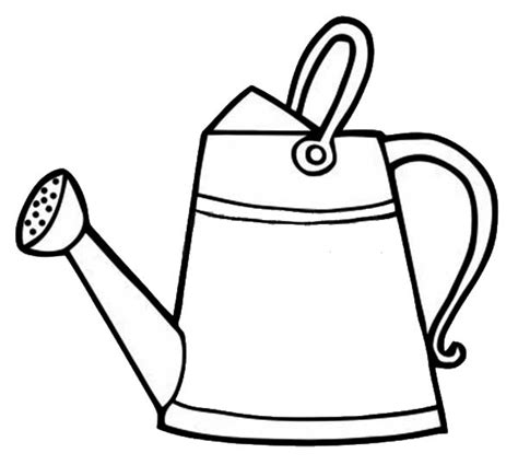 watering  colouring clipart