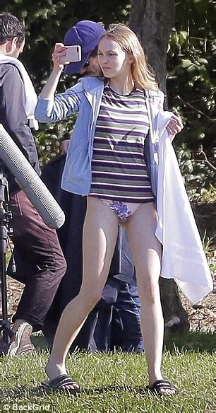Lily Rose Depp Strips Down To Her Underwear For Film Role Daily Mail