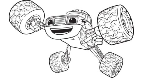 blaze   monster machines coloring pages  print  getdrawings