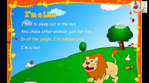teach  child english song    lion youtube