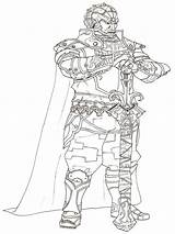Ganondorf Ganon Coloring Pages Link Vs Sketch Deviantart Template sketch template