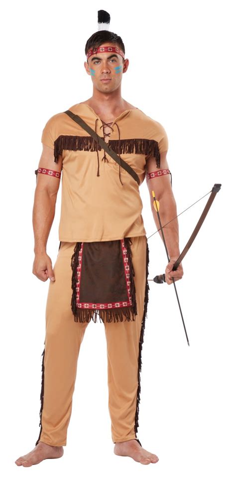 thanksgiving chief indian native american brave adult costume size