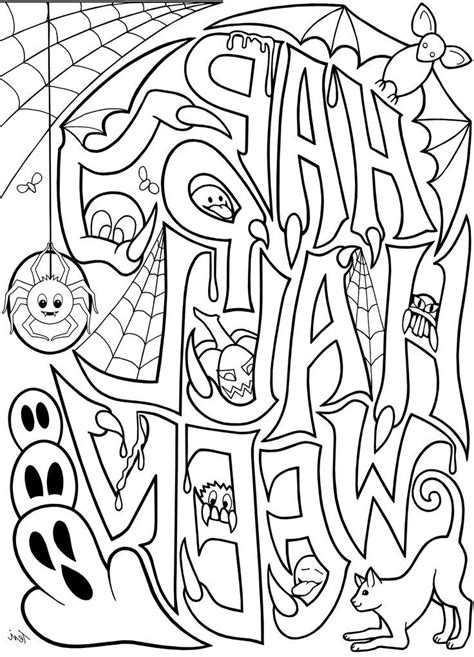 halloween coloring pages  adults  halloween coloring