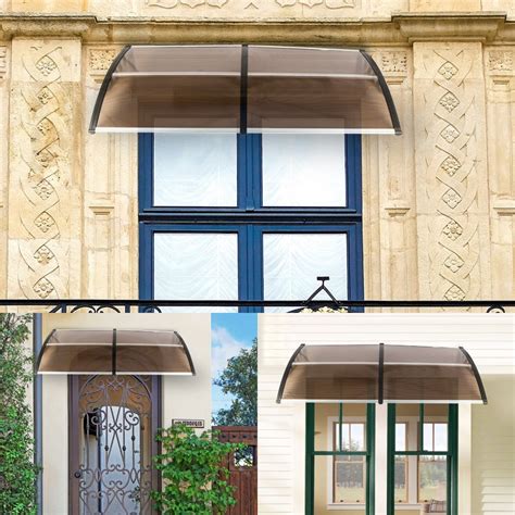 goorabbit polycarbonate door awning window awning modern cover front door outdoor patio canopy