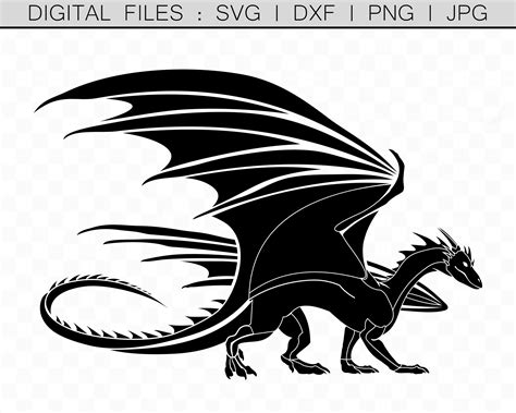 dragon svg dragon vinyl cut file design  cricut etsy