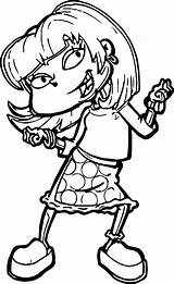 Coloring Rugrats Angelica Pages Getcolorings Getdrawings sketch template