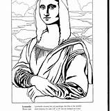 Mona Lisa Coloring Colorings Monalisa Printable Renaissance Beautiful Getdrawings Getcolorings Color sketch template